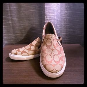 Coach Alegra canvas slip on sneaker size 6.5